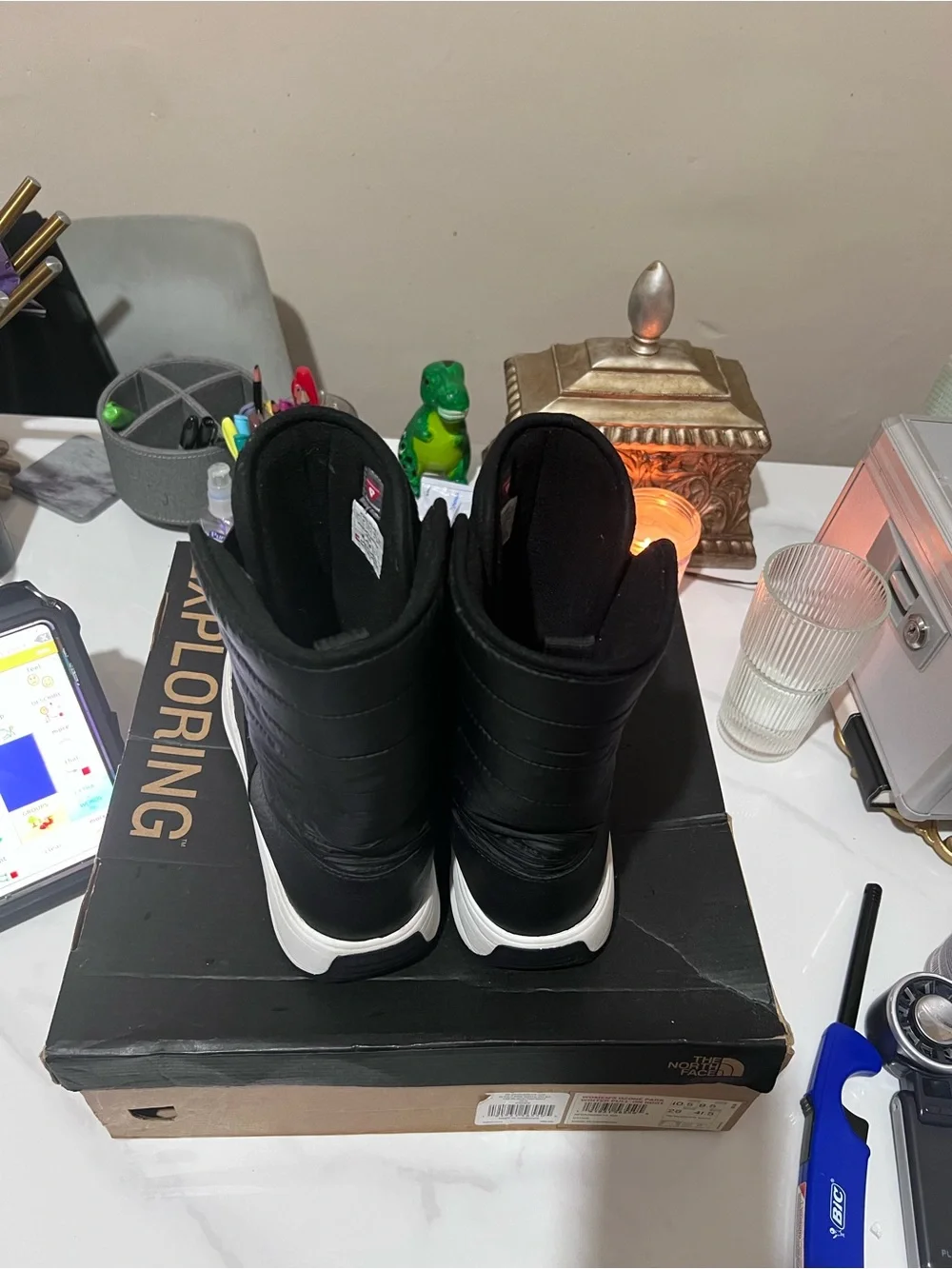 The North Face Men's Black Insulated Snow Boots